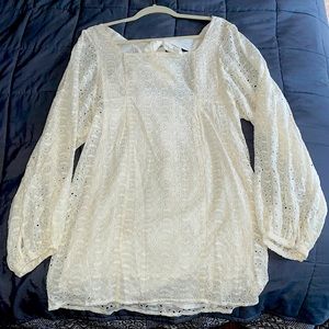 Free People White Dress Size 12